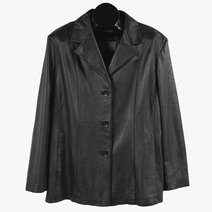 JULIA LAURIN Joy Black Leather Jacket